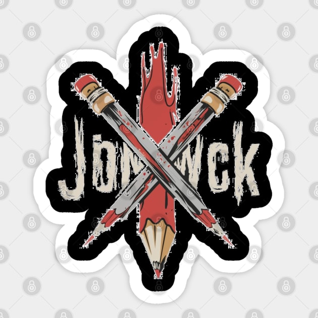 John Wick Pencil Sticker by Aldrvnd